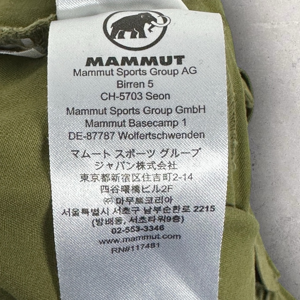 Mammut Massone Pants Mens Size 28 Olive Green Mountain Climbing Hiking Outdoors - Picture 4 of 16